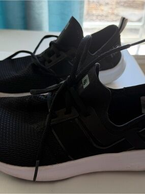 New Balance Black Athletic Women's Running Sneakers with White Sole